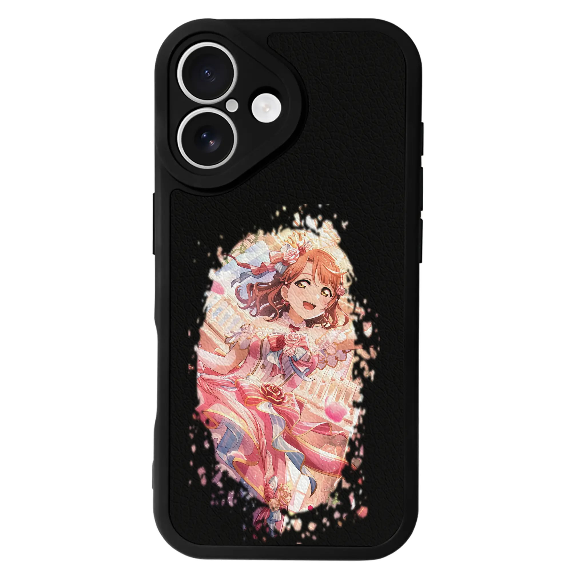 Love Live! グッズ,上原歩夢 - IPhone 16シリーズ対応 ・ シリコンスマホケース ・ レザー調 ・ 高精度フィット ・ 耐衝撃 ・ ワイヤレス充電対応 ・ 精密カット